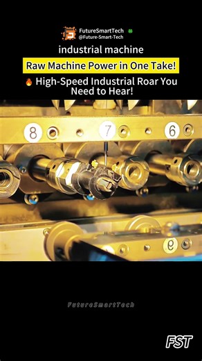 Raw Machine Power in One Take!🔥 High-Speed Industrial Roar You Need to Hear!