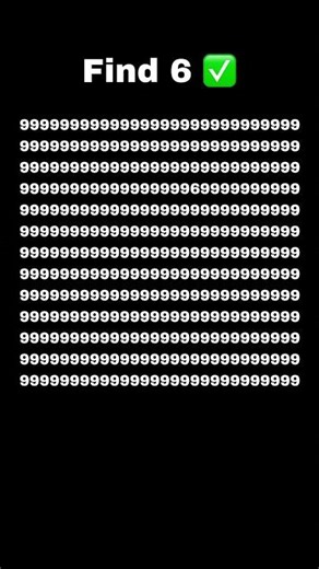 FIND THE 6 NUMBER IF YOU FIND IT PLZZ SUBSCRIBE LIKE COMMENT❤️ #findnow #notfound #fewminutes #short