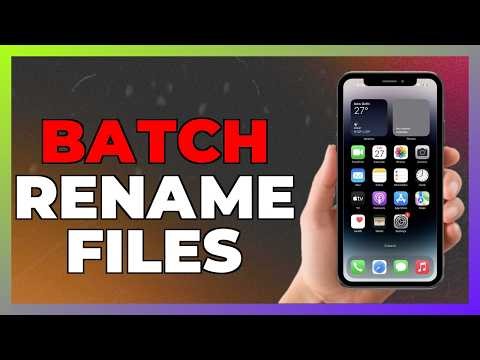 How to batch rename files in Windows
