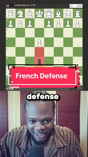 French Defense - #chess #chesstricks #chesscom | chess