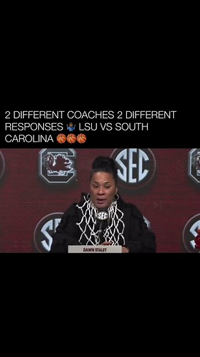 LSU VS SC CHAOUS TODAY 😱 2 DIFFERENT COACHES 2 DIFFERENT RESPONSES 🤷🏾‍♂️ #lsu #southcarolina #womanbasketball #fyp