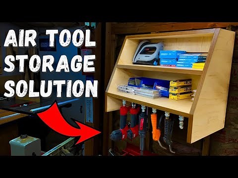 DIY Air Tool Storage Station / Nail Gun Organization