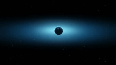 4K Space view of earth and zooming in on earth