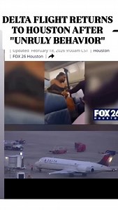 Houston flight returns because somebody tried to overcook the carpet on Delta flight A Delta Air Lines flight (Flight 2557) returned to Houston's William P. Hobby Airport shortly after takeoff for Atlanta on February 18, 2026, due to an unruly passenger . The passenger, reported to be disruptive, allegedly tried to breach the cockpit, prompting the crew to declare an emergency. No injuries were reported, and the suspect was taken into custody by police upon landing. Incident Details: The flight