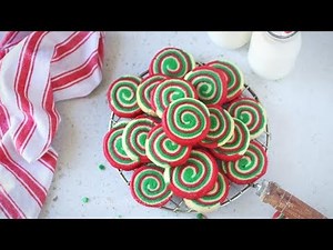 Eggless Christmas Pinwheel Cookies | Eggless Swirl Cookies