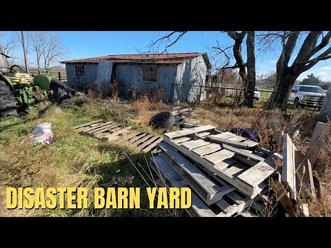 120 YEAR old FARM clean up ~ unearth MANY treasures!