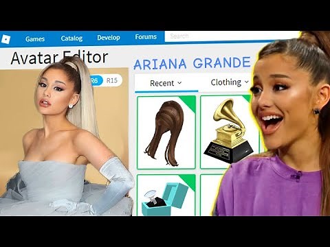 I Made Ariana Grande A Roblox Adopt Me Account!