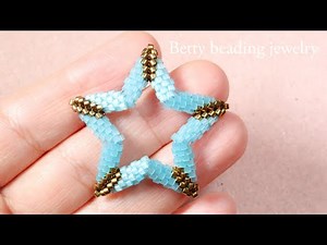 How to make beaded double star easy to make for beginners?/beading tutorial