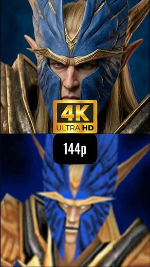 Warcraft III Frozen Throne 144p VS 4K #warcraft #wow #worldofwarcraft #144p #4k