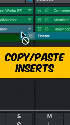 Copy and paste inserts in Cubase #cubasetutorial #musicproduction
