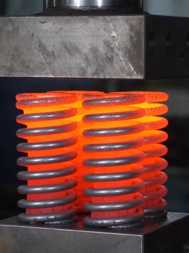 Hydraulic Press vs Red-Hot Springs: Extreme Crush Test