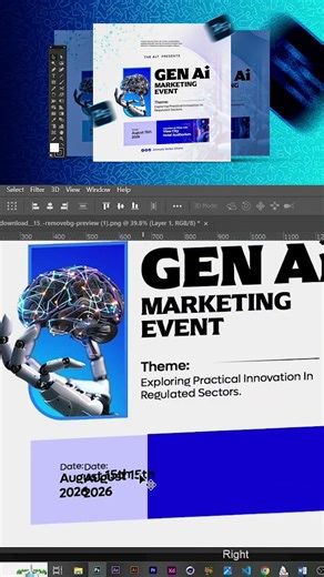 Ai Event Flyer Design in Photoshop | Speed Design