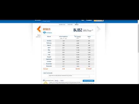 How to calculate the energy output of photovoltaic (PV) solar panels with a simple online tool.