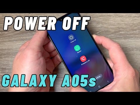 How to POWER OFF (TURN OFF) Samsung Galaxy A05s