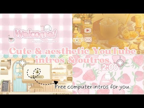 5 Cute & Aesthetic YouTube Intros 🎀 Free to Use | Girly Pink Aesthetic