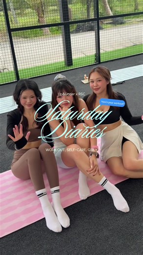 Moving our bodies, matching our energy ✨🏃🏻‍♀️ #upandunder #activewear #ชุดออกกำลังกาย