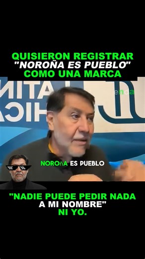 Camarada Senador Noroña informa que tomará acciones por intento de registro de la frase: Noroña es Pueblo. No se puede registrar por que es del Pueblo. ❤️ | El nieto de AMLO
