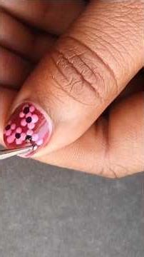 Easy Pink 🌸 Flower Nail Paint Art 😻 || Simple And Beautiful ❤️ #shorts #ytshorts