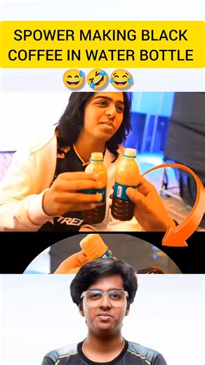 SPOWER MAKING BLACK COFFEE IN WATER BOTTLE | #bgis2026 #shortsfeed #godlike #bgmi