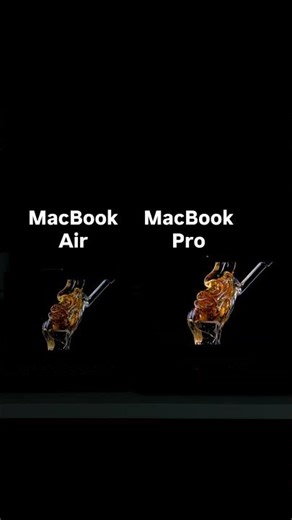 The difference in display quality Between the MacBook Air and the MacBook Pro 🤩