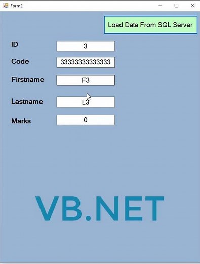 visual basic .net Load Data From SQL Server using Timer