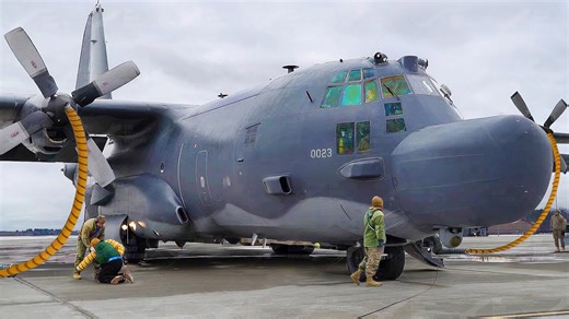 Unusual operations of the US Air Force Lockheed MC-130 aircraft