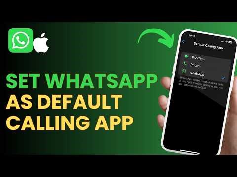 How To Set WhatsApp as Default Calling App on iPhone !