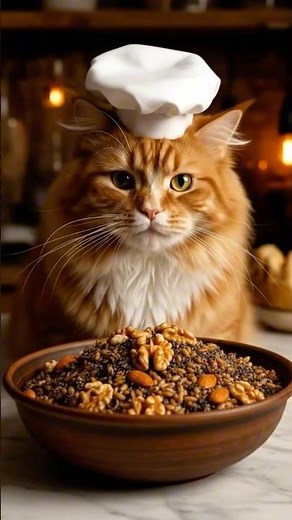 Le Chef Cat Prepares Traditional Kutia