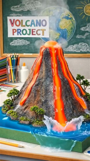 Volcano Model Project for School | Kids Planet