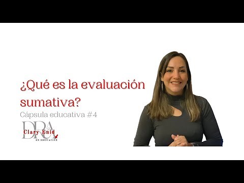 Cápsula 4: ¿qué es la evaluación sumativa?