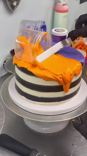 You’ve played with slime, but have you played with @SlimeCityB 🌈 SLIME?!?! Happy Birthday Carly!! (Whenever it is 😂😂)) ILYSM 💕💕💕 #icarlytomygibby #caketok #slimecake #fyp #slimecityb #cakedecorating