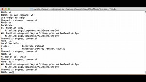 Roku BrightScript Remote Debugging Protocol & Tools Demonstration