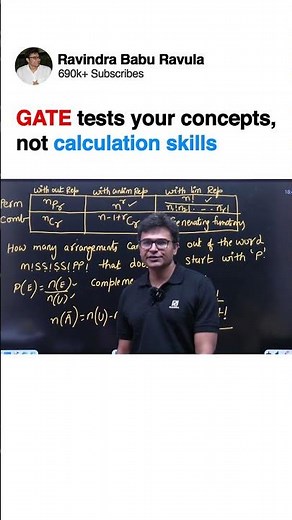 GATE tests your concepts, not calculation skills | GATECS | GATEDA | Prof. Ravindrababu Ravula