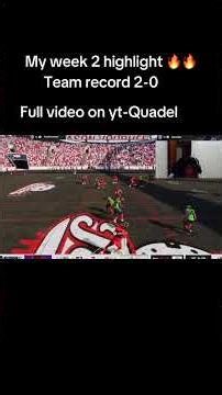 9 tds on his head !! #madden26 #onlinefranchise #youtubeshorts #nfl #panthers #allmadden