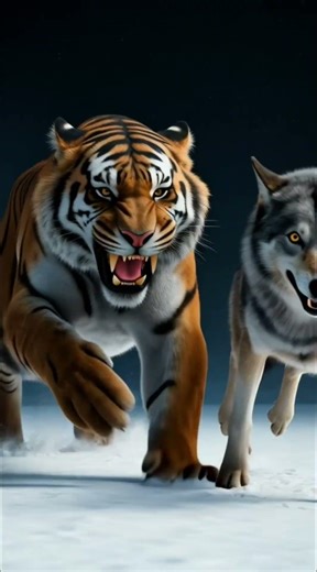 Tiger vs Wolf: The Ultimate Showdown! | Wolf Gets Knocked Out
