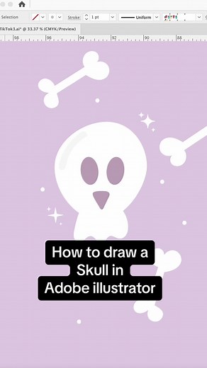 How to draw a skull in Adobe illustrator! 💀 perfect for your next halloween design! #graphicdesigncommunity #graphicdesign101 #graphicdesigntutorials #graphicdesignbeginners #graphicdesignbeginner #illustratorhacks #illustratorhacks #illustratorturorial #illustratortutorllessons #adobeillustratortool #learnillustrator #illustratorskills