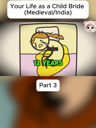 Your Life as a Child Bride (Medieval/India) #viral #fyp #information #animation #explain