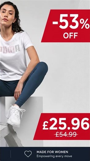 PUMA Women's | BUY NOW | -53%£25.96 | https://amzn.to/4uhhBFr