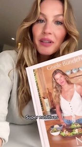 Gisele Bündchen on Instagram: "Just received the first copy of my new cookbook, Nourish: Simple Recipes to Empower Your Body and Feed Your Soul. I love to cook and I’m excited to share 100 of my favorite recipes with everyone. If you preorder today (link in profile) it will be on your doorstep on March 26th. Ask any questions about it in the comments 👇 Acabei de receber a primeira cópia impressa do meu livro de receitas, “Nutrir: Receitas simples para corpo e alma.” Adoro cozinhar e estou anim