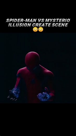 Spider-Man VS Mysterio illusion create scene😳😳 #YouTube #short #Marvel