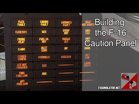 F-16 Home Cockpit 15 - How to Build the F-16 Caution Panel