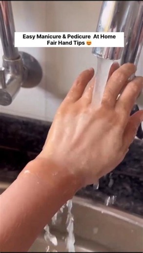 🫶Get Remover Hand Dirt & Darkness In 1 Ues/ Manicure At Home🏡 #shorts #ytshorts #skincare
