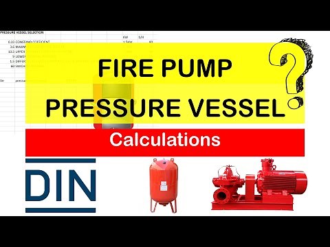 Pressure Vessel Sizing - Fire Protection System