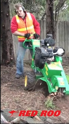 Red Roo SHP400 Stump Grinder in Action