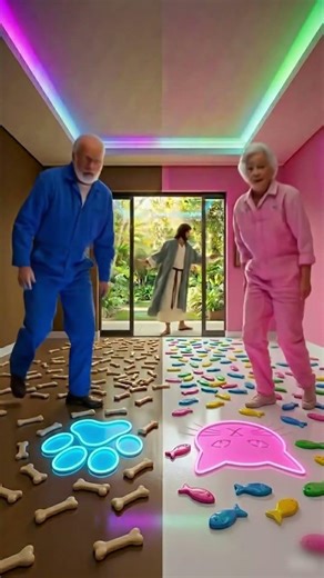 THIS DOUBLE FLOOR IS SO CUTE! 🤎🤍😱 Jesus Epoxy Luxury Pet Floor 🐶🐱#epoxy #epoxyfloor