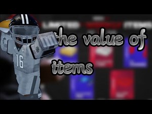 Roblox ultimate football showing you the value of items ￼