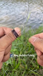6.2M views · 30K reactions | The Secret Of Fisherman Fishing Knot Skills Strong Smooth Fishing Knot for Braid to Mono or Fluorocarbon Leader  . . #fishing #fish #fishingdaily #tutorial #simpulpancing #fishingline #fishingknots #fishingknot #fyp #fypシ゚ #fisherman | Kang Muhidin Fishing | Facebook