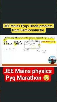 #shorts#viral|Semiconductor JEE Mains Pyqs|Diode and Zenerdiode##jeephysicswallah