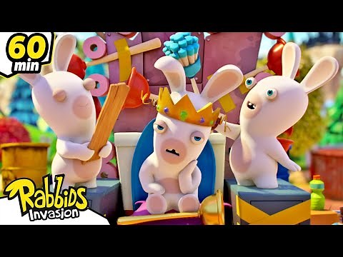 The Rabbids' leader 👑 | RABBIDS INVASION 🐰 | 1H Compilation | Cartoon for kids