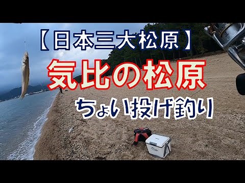 意外と釣れるかも…ちょい投げ釣り＠気比の松原【日本三大松原】